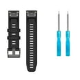 thumbnail image 2 of KIQ Durable and Water Resistant Silicone Replacement Watch Strap Band Compatible With Garmin Epix Pro Gen 2(47mm)(Black), 2 of 4