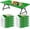 Green, variant on 12 Pcs Plastic Table Cloths Disposable for Parties Picnic Table Covers with Fall Elastic Fitted Elastic Cover Rectangle Waterproof for Thanks Giving Christmas Picnic(6 Ft, 72 x 30 Inch,White)