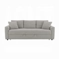 thumbnail image 2 of Conan Sleeper Sofa- Full Fold Out Bed- 2 Pillows- Gray Boucle- 89 Inch, 2 of 6