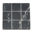 thumbnail image 5 of DecMode 6" x 1" Black Marble Tic Tac Toe Game Set with Silver Metal Accents, 1-Piece, 5 of 9