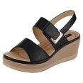 thumbnail image 1 of Sandalias con plataforma Steps en Piel vegana – Negro, 1 of 3