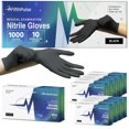 thumbnail image 1 of Guantes de nitrilo FifthPulse, negros, medianos, 1000 estuches, aptos para uso médico, 1 of 8