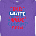 thumbnail image 4 of Inktastic Cousins Crew Red White and Blue 4th of July Boys or Girls Toddler T-Shirt, 4 of 5