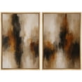 thumbnail image 6 of Framed Canvas Print Neutral Abstract Wall Art Set of 2 Modern Decorative for Living Room Bedroom - 24"x36"x2 NATURAL, 6 of 8