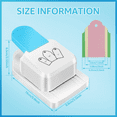 thumbnail image 3 of Craft Tag Punch, 1.5/2/ 2.5 Inch Paper Punches for Crafting,for DIY Projects Card Making Scrapbooking Craft,1set * Craft Tag Punch,Blue, 3 of 6