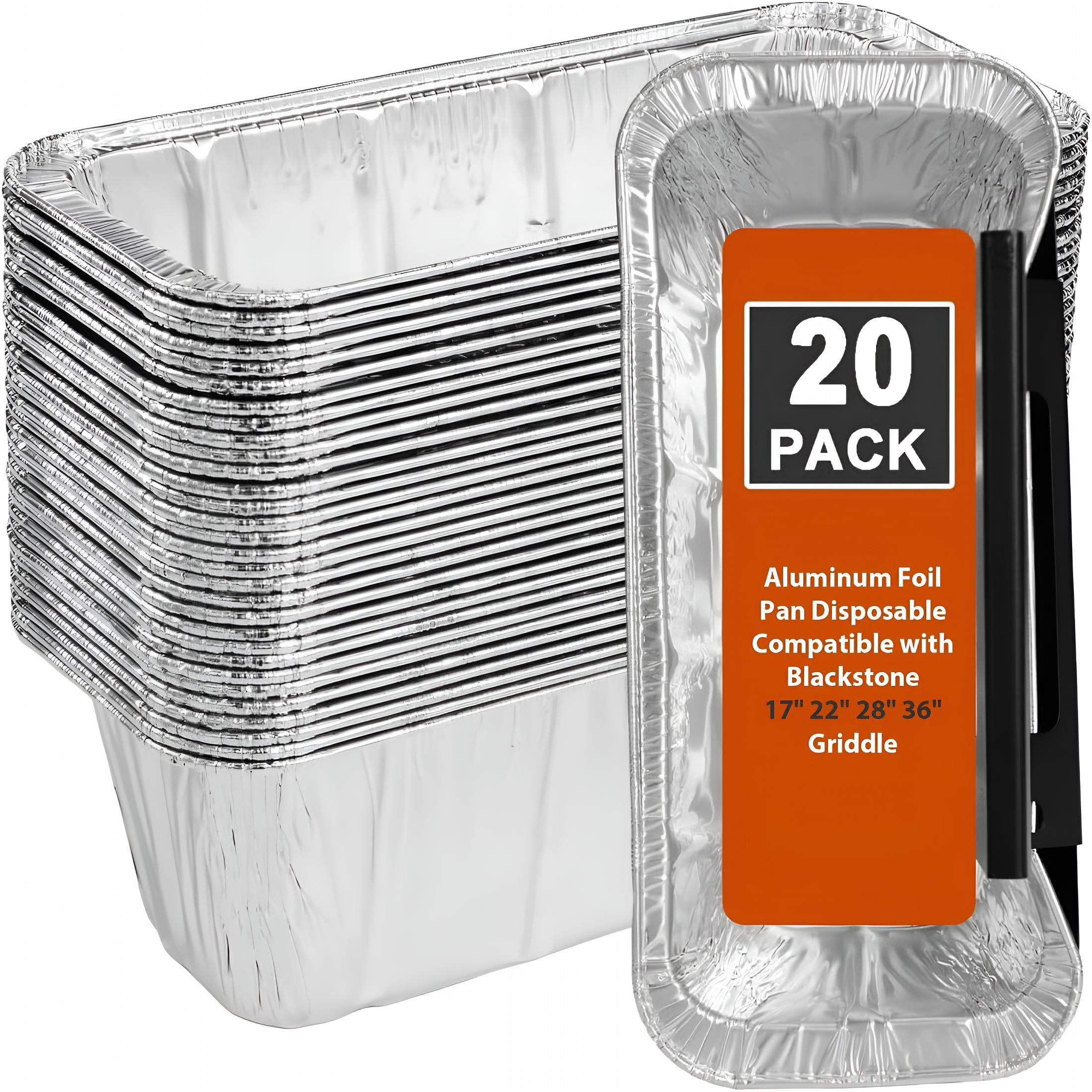 ACDANC 100 Pack Grease Cup Liners Compatible for Blackstone Griddle Griddle Accessories, Disposable Grill Grease Tray, Aluminum Foil Drip Pan Grease Catcher Cup Liner for 17, 22, 28, 36 Inch