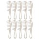 thumbnail image 2 of 10pcs Wide Tooth Comb Ergonomic Handle Portable Plastic Detangling Comb for Men Women Hair Styling Flash Gold, 2 of 5