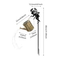 thumbnail image 2 of Luz de jardín de ducha de hierro forjado con hervidor de hierro forjado con energía solar, 36 luces cálidas LED, 80 cm de altura, lámpara decorativa para exteriores para patio, patio, patio, carga, 2 of 7