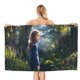thumbnail image 1 of Wildwood Toalla de playa de secado rápido con diseño temático, regalo para mujeres y niñas, ideal para cumpleaños, fans, amantes de la música, uso en la playa o al aire libre, 78 × 150 cm, 1 of 6