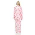 thumbnail image 4 of Lati Fashion Women Pajamas Set Pants and Top Long Sleeve, 2-Piece Female Pajamas Set Pink XXL, 4 of 4