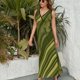 thumbnail image 3 of Irregular Stripe Vestido Sin Mangas Vestidos Para Mujer, Vestido Suelto De Verano 2025, 3 of 5