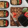 thumbnail image 4 of Rubbermaid TakeAlongs Divided Meal Prep Containers, 887 mL (3.7 Cup), Black, 5 Pack, 4 of 7