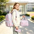 thumbnail image 2 of FYDUU 3Pcs Backpack for Girls Schoolbag with Lunch Box Pencil Case Lightweight Backpack Set Kids School Bag Bookbag Fashion Daypack, 2 of 9