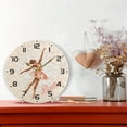 thumbnail image 6 of Dreamtimes Ballerina in Dance Wall Clock, 10 Inch Silent Non Ticking Round Clock Oil Painting Clock Easy to Read Clock for Living Room Bedroom Bathroom Home Decor, 6 of 7