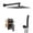 Matte Black, variant on Kselythan Shower System, Shower Trim Kit with Rain Shower Head and Handheld Spray, Shower Head System Rain Shower System