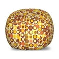thumbnail image 1 of Mid Century Storage Toy Bag Chair, Retro-Themed Styled Round Edged Square Pattern in Old Earth Tones, Stuffed Animal Organizer Washable Bag, Large Size, Brown Yellow Coral, by Ambesonne, 1 of 3