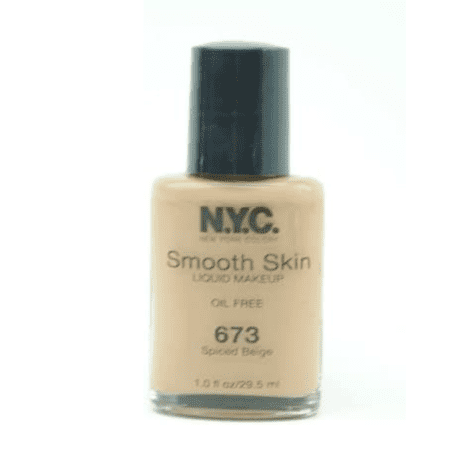 NYC New York Color SMOOTH SKIN LIQUID MAKEUP OIL FREE #H673U SPICED BEIGE