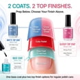 thumbnail image 4 of Morovan 3Pcs Base & Top Coat Set for Regular Nail Polish,15ml Quick Dry, Glossy & Matte Finish, No UV Needed for Home & Salon Manicure, 4 of 9
