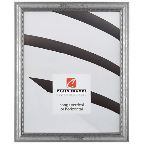 Craig Frames 314SI, Ornate Silver Picture Frame, 13 x 19 Inch