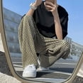 thumbnail image 4 of Pantalones para hombre Hip Hop Pantalones casuales a cuadros Hombre Hippie Sueltos Harajuku Largos Moda Elegante Poliéster Venta Tendencia clásica Nuevo en, 4 of 5