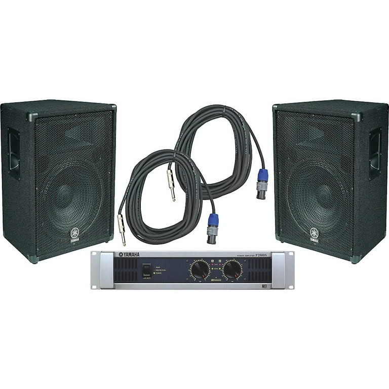 Yamaha BR15 / P2500S Speaker & Amp Package - Walmart.com