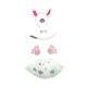 thumbnail image 3 of Conjunto orejas cerdo y cola larga, accesorios peluche para cosplay, ideales para regalos cumpleaños y fiestas. Juego de 6 guantes blancos, 3 of 10