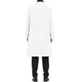 thumbnail image 3 of Lars Amadeus Men's Overcoat Single Breasted Notched Lapel Long Trench Coat, 3 of 6