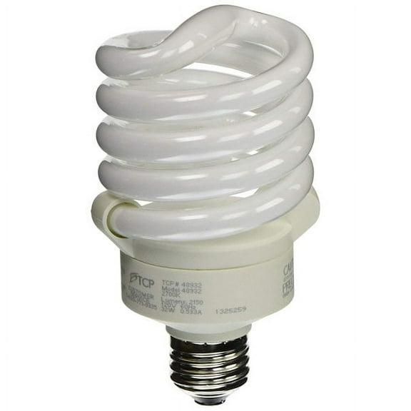 TCP 48932 CFL Pro A -Lamp 125 Watt Equivalent (32W) Full Spring Lamp Light Bulb