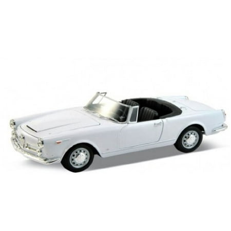 - 1960 Alfa Romeo Spider 2600 Convertible White 1/24 by Welly 24003cw