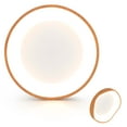 thumbnail image 1 of Costway LED Mount Ceiling Light 24W 3000K Lamp Fixture Wood Pattern Living Room Natural, 1 of 9