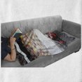 thumbnail image 6 of Cars Soft Flannel Fleece Blanket, Sports Theme Red Race Car Side View on a Track Leading the Pack with Motion Blur, Cozy Plush for Indoor and Outdoor Use, 50" x 70", Grey Red Black, by Ambesonne, 6 of 6