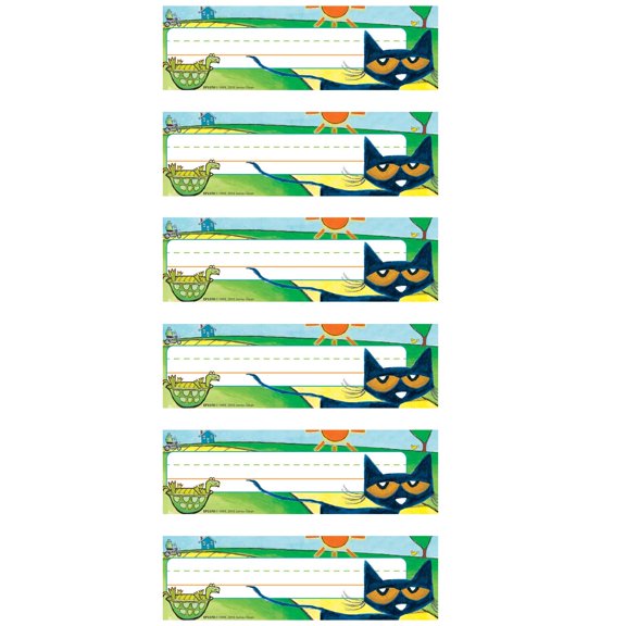 Edupress Pete the Cat Nameplates, 36 Per Pack, 6 Packs