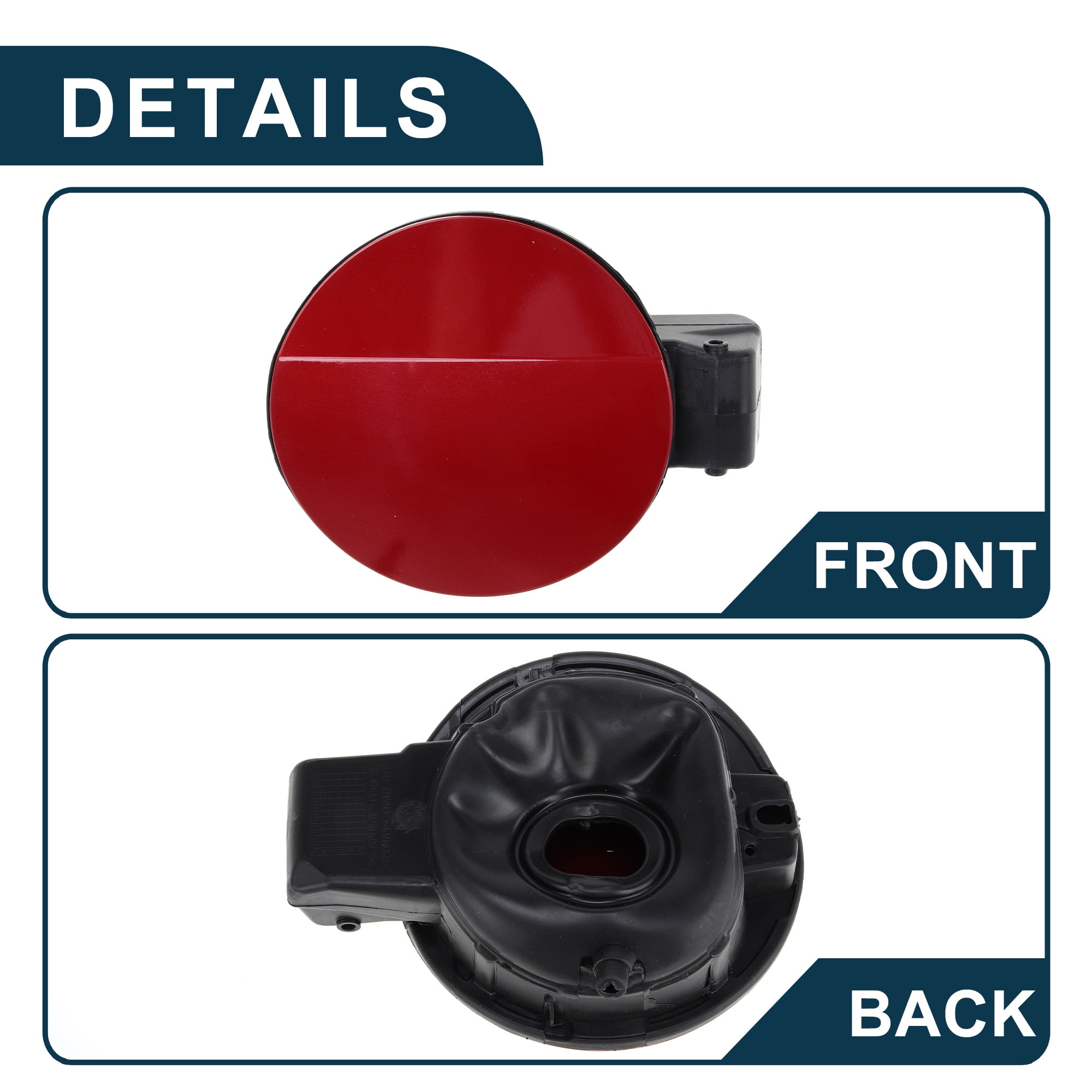 Unique Bargains Fuel Tank Door Cap for Volkswagen Golf 6 2010-2013 Filler Flap Cover Red