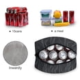 thumbnail image 3 of ALAZA Gray Wave Lines Insulated Lunch Box Reusable Cooler Tote Bag Work Office Picnic, 3 of 7