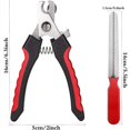thumbnail image 2 of Cortaúñas profesional para perros y gatos con cuchilla de seguridad, cortaúñas para mascotas para belleza, salud e higiene (rojo), 2 of 5