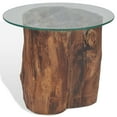 thumbnail image 3 of vidaXL Coffee Table Teak Glass 50x40 cm, 3 of 5