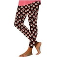 thumbnail image 5 of AOOCHASLIY Christmas Leggings for Women - Comfy Festive Holiday Themed High and Mid Waisted Fall Winter Leggings, 5 of 5