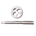 thumbnail image 4 of 2Pcs Hss 5/16 36 Machine Taps Right Hand Pipe Taps Perfect For Iron Steel Aluminum Crafting Comes With Die Uns Tap And Die Set, 4 of 7