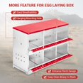 thumbnail image 6 of Chicken Nesting Boxes for Laying Eggs, Metal Chicken Nesting Box with Swing Perch and Roll Out Egg Collection for Chicken Coop, Egg Laying Boxes for Chickens, Hens, Ducks, 6 of 7