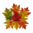 thumbnail image 3 of LHWEN Artificial Maple Leaves 50PCS Autumn Leaves Decorations for Weddings Parties Scrapbooking Multicolor Fall Leaves for DIY Crafts, 3 of 5