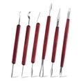 thumbnail image 2 of Herramientas de modelado de cerámica de 15 piezas de arcilla, kit de herramientas de arcilla de artesanía de arte de bricolaje para formación de cerám, 2 of 9