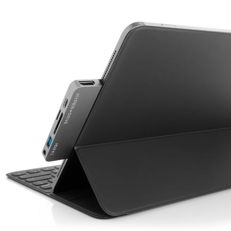 HyperDrive 6-Port USB-C Hub - USB-C Docking Station for Apple iPad Pro - Gray