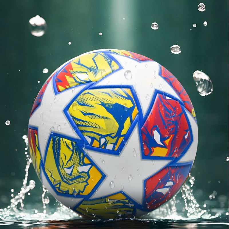 Premium Europe Cup Themed Size 5 Soccer Balls - Diverse Vibrant Colors, Ideal for Adult & Youth Players, Durable Construction for All - Weather Play