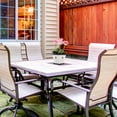 thumbnail image 4 of Esterno Farmhouse Resin Planters with Saucers (2-Pack); Retro Tudor Style White with Black Trim 1.5 Quart Square Planters and Trays, 4 of 7