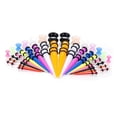 thumbnail image 3 of 50Pcs Ear Gauges Kit Acrylic Taper Plug Tunnels Gift body Jewelry, 3 of 7