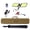 Black + Metal#2, variant on 11200 Lumen Dual-Head LED Work Light with Stand, Portable Tripod Construction Lights for Jobsite, Backyard, Garage, 6500K, 3 Brightness Modes, IP65 Waterproof, Remote Control, Black