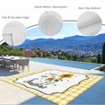 thumbnail image 3 of Sunflowers Outdoor Rug for Patio/Deck/Porch, Non-Slip Large Area Rug 6 x 9 Ft, Yellow Floral Botanical Checkered Farmhouse Indoor Outdoor Rugs Washable Area Rugs, Reversible Camping Rug Carpet Runner, 3 of 8