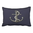thumbnail image 1 of RYLABLUE Rectangl Throw Pillow Covers Chic Vintage Anchored Rope Pillowcases Polyester 20 x 30 Inch With Hidden Zipper Home Sofa Cushion Decorative Pillowcase, 1 of 1