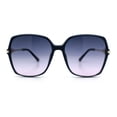 thumbnail image 5 of Womens Oversized Butterfly Rectangle Fashion Rhinestone Arm Sunglasses All Navy, 5 of 7