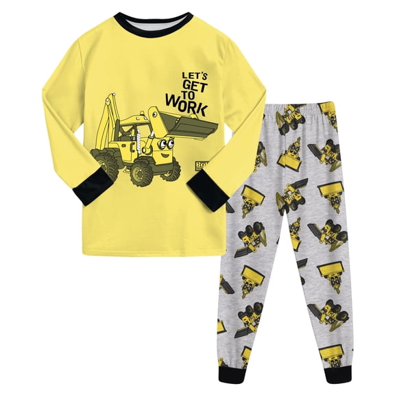 Wenfanal Little Boys Long sleeve Pajamas Kids Big Girl Pajama Set Boys Set Comfortable Soft Cute Boys Home Pajama Set Size 4-5 Years,Yellow